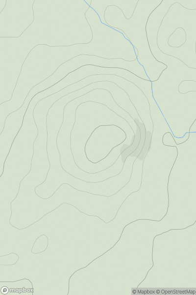 Thumbnail image for Bar Hill [Carrick and Galloway] [NX601540] showing contour plot for surrounding peak